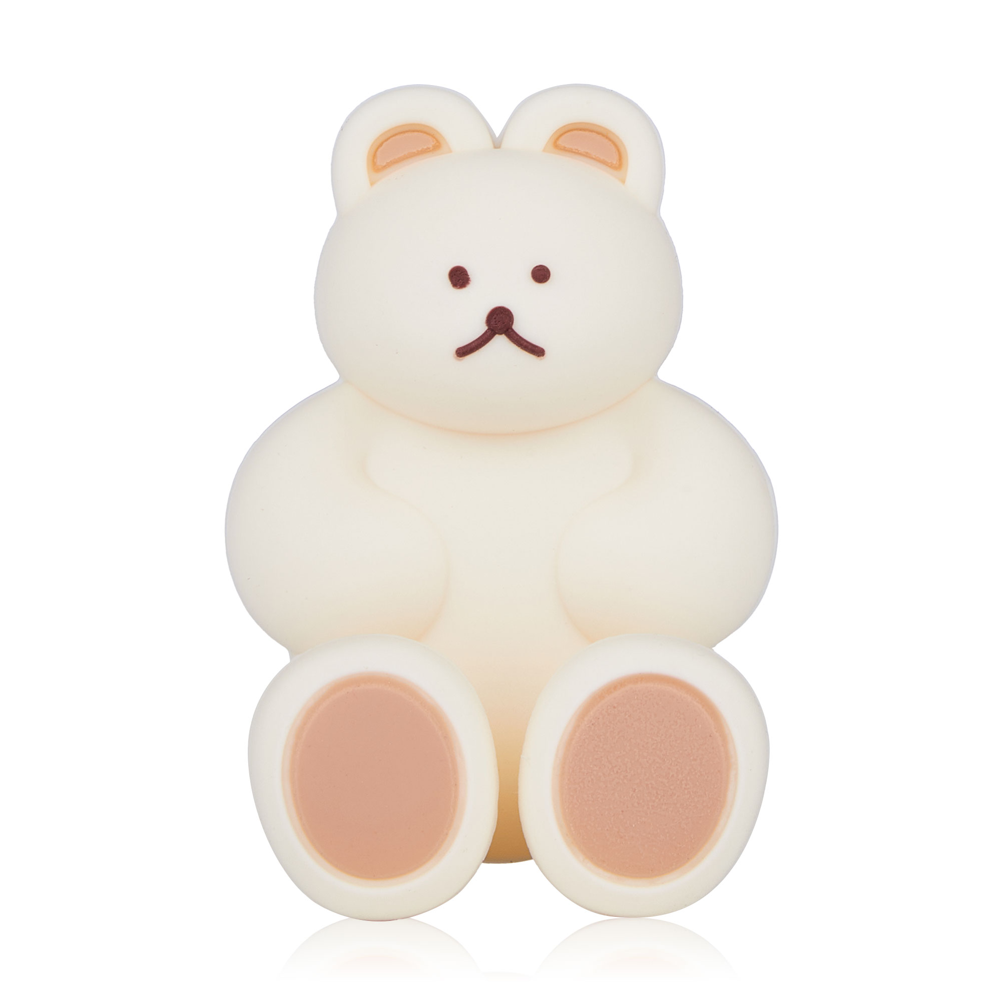 Тримач для зубної щітки Honey Bunny силіконовий, ведмідь, білий